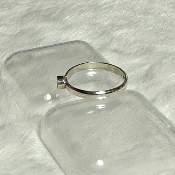 Blue Fire Opal & Sterling Ring - Picture 5 of 5